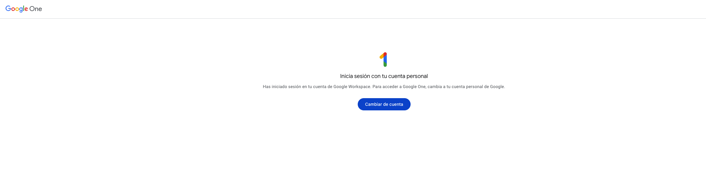 Mensaje de error al intentar activar Gemini Student desde una cuenta no elegible